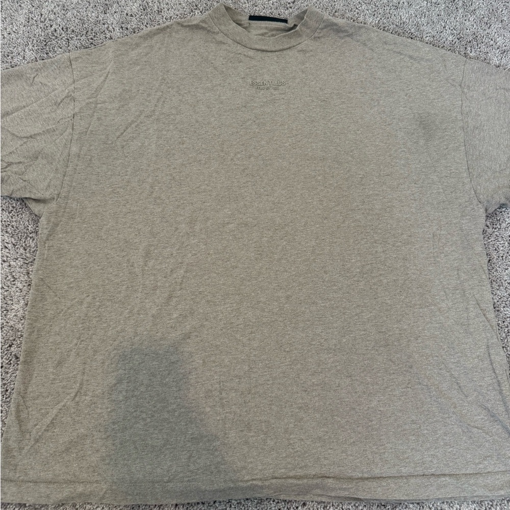 Fear of God Gray Short Sleeve Tee